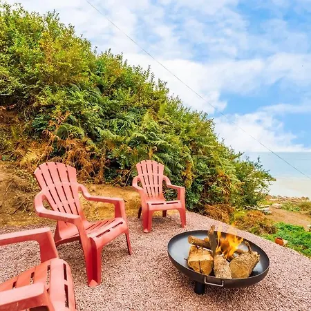 Jacuzzi Tiny-house Face Evasion Sur La Falaise * Trévou-Tréguignec